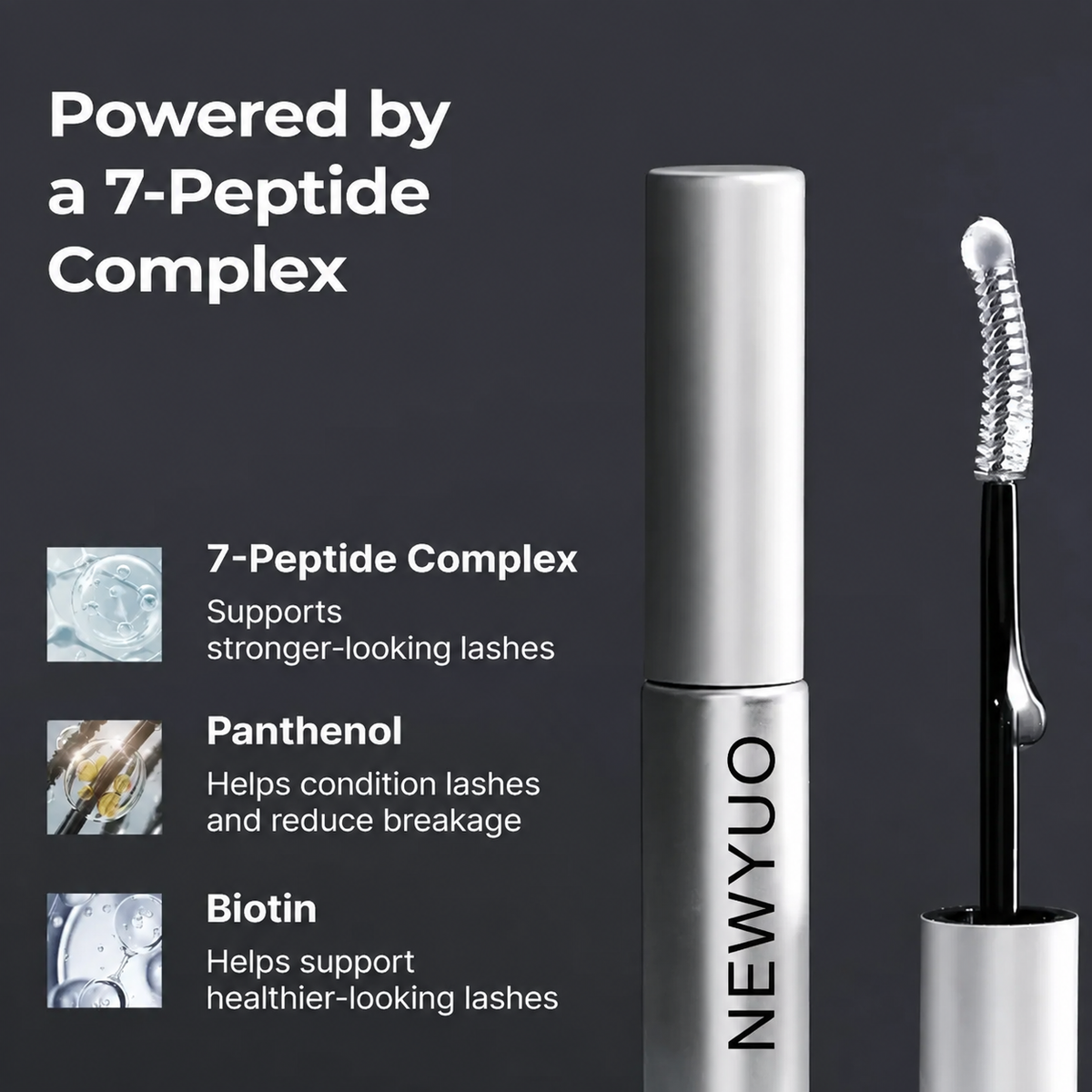 Newyuo Advanced Lash Serum | Powered by a 7-Peptide Lash Complex