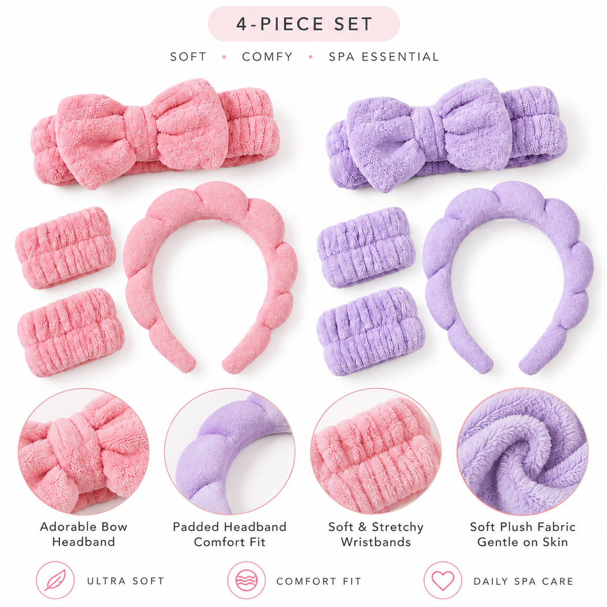 Skincare Spa Headband Set